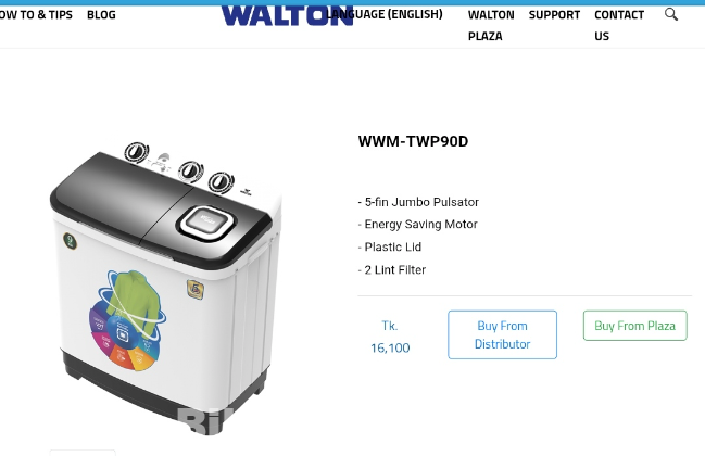 Walton Semi-automatic Washing Machine 9kg | Wwm-twp90d